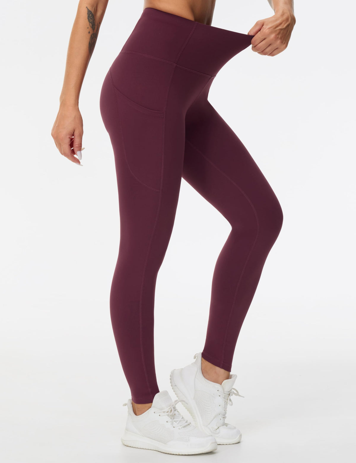The Gym People Women's Thick High-Waist Yoga Pants Workout - Size Medium