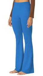 Sunzel Sunzfly Flare Leggings For Women No Front Seam - French Blue