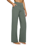 G4free Flare Leggings For Women With Pockets Soft Grey Sage Xl Extra