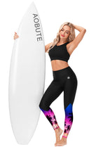 Women's Elastic Waist Uv Leggings Woman Full Coverage Swim Pool Pants