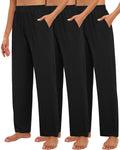 Huukeay 3 Pack Women's Lounge Pants Cozy Sweatpants Xx-large Black