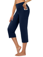 Dlooda Capri Pants For Women High-Waist Cropped Yoga With - Size Large