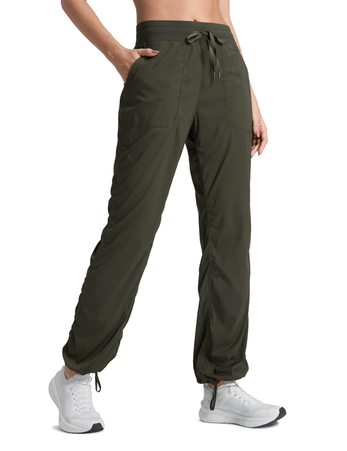 Women's Crz Yoga Ease Line Straight-Leg Pants 28" Olive Green X-large