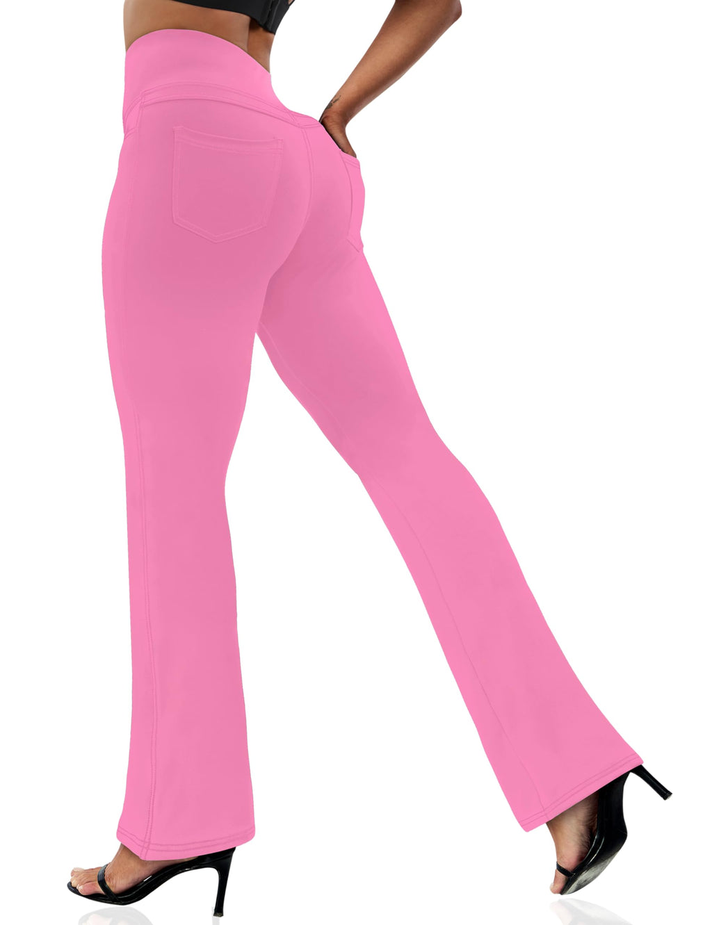 Vooveeya Women's Bootcut Leggings Bootleg Yoga Pants - Style 111