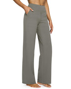 G4free Wide-Leg Pants For Women With Pockets Mocha Brown Xl Regular