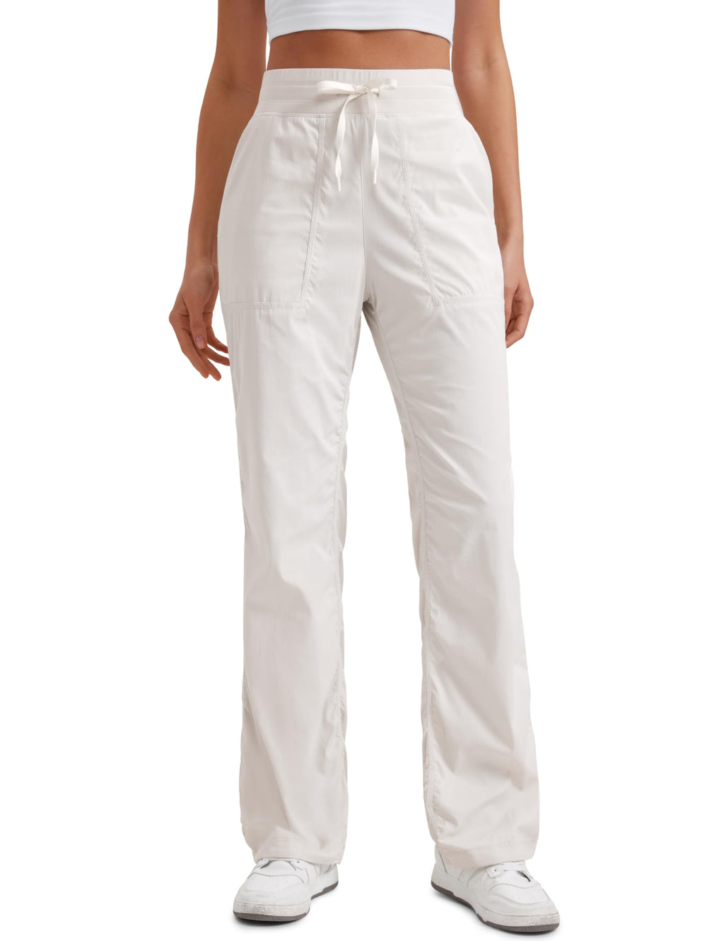 Women's Crz Yoga Ease Line Straight-Leg Pants 30" Milky White (bone)