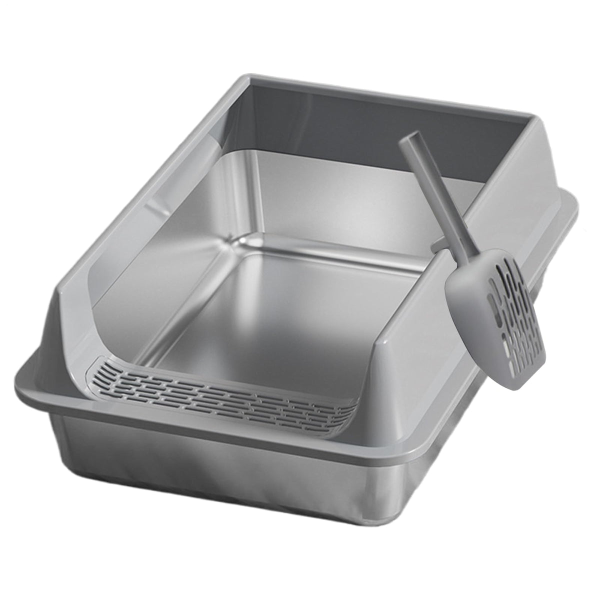 Cat Toilet - Thickened Pet Litter Box, Durablee Odor Control Design, Easy Cleaning with Matching Scoop, Anti-Splash High Wall Structure | Practical Indoor Outdoor Solution for Living Room Use