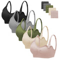 Angelhood Women's for Breastfeeding 5 Pack, Sleep Nursing Bra