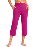 Santiny Capri Pants For Women With Pockets Yoga Capris - Style 4