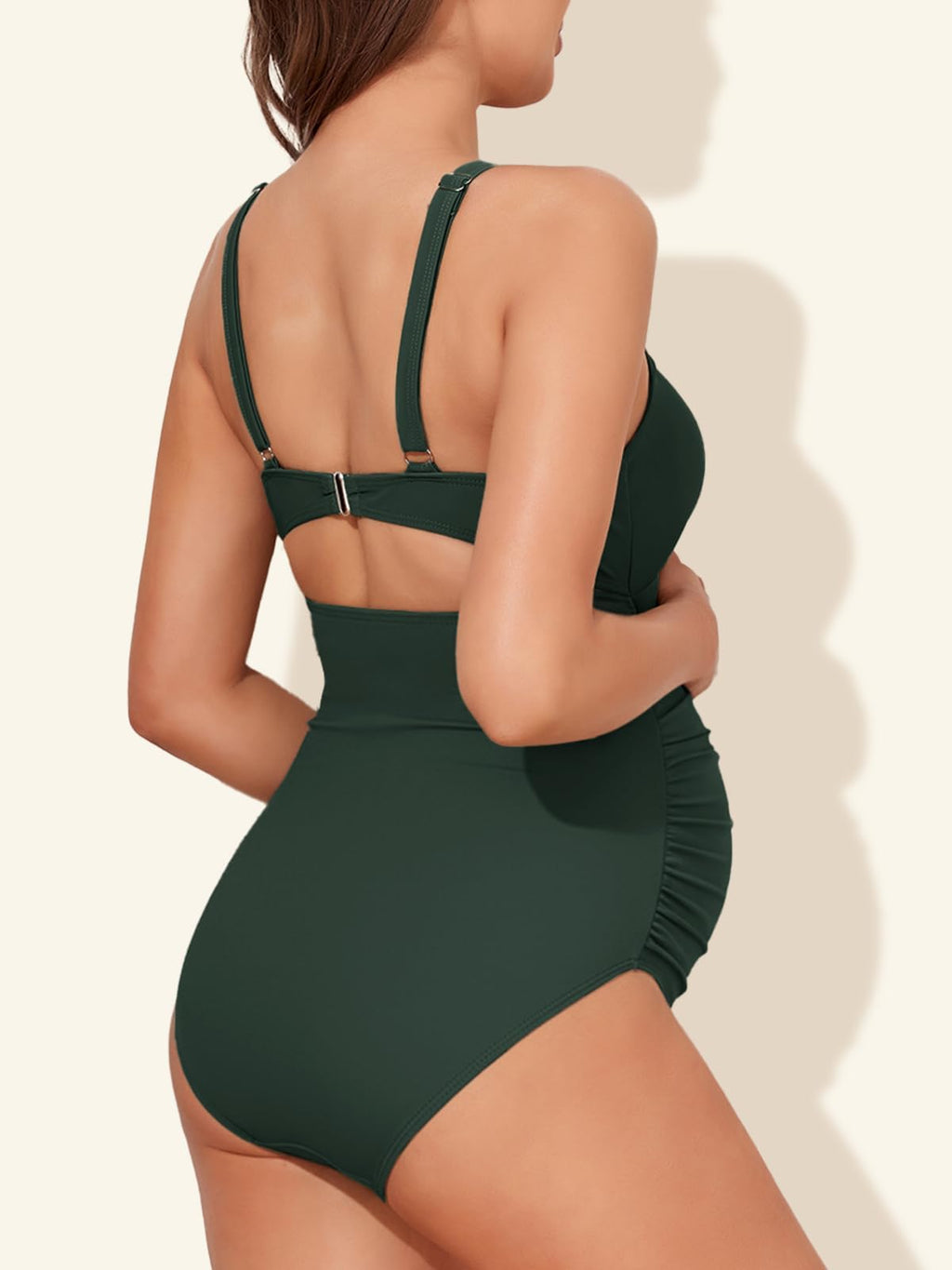 Women's Summer Mae Twist-front Cutout Maternity Swimsuit - Size Medium