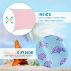 Cozople Bathing Suits for Teens Funny Hawaii Stylish Swim Trunks Swimwear Boxer Brief Liner Beach Board Shorts Blue Sea Turtle Soft Elastic Waist Surf Swimsuit for Casual Sports Running Size 18-20