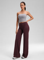 Women's Crz Yoga Softretch Wide-Leg Pants 30" Ripe Plum Large