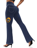 Vooveeya Women's Bootcut Leggings Bootleg Yoga Pants Flare - Style 7