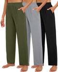 Huukeay 3 Pack Women's Lounge Pants Cozy Sweatpants X-large Black