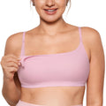 Inlyric Women's's Inbarely Soft Unlined Bralettes for Breastfeeding Unpadded Comfy Sleep Seamless Sweet Pink Xx-large Nursing Bra