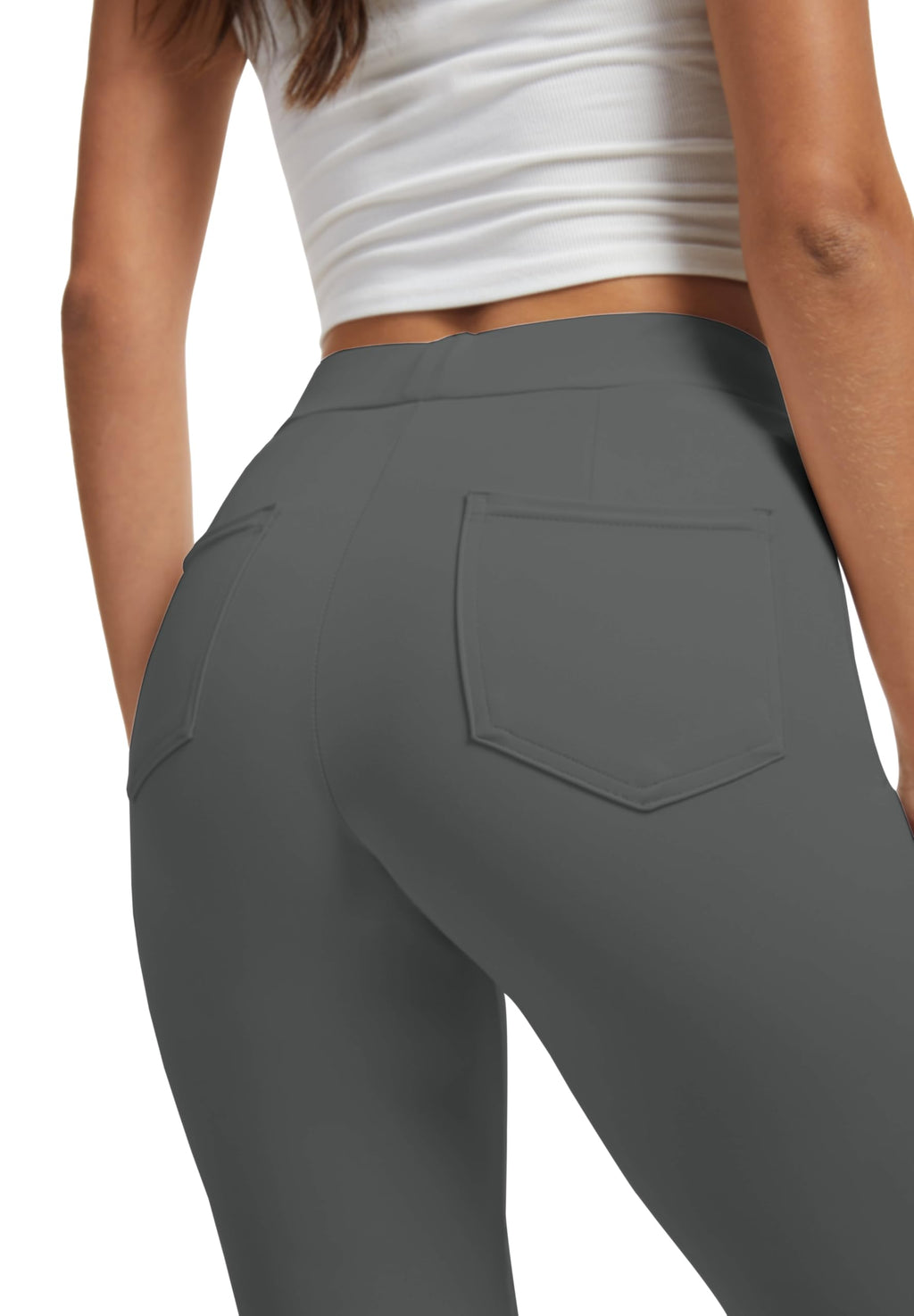 Vimpep Straight-Leg Yoga Dress Pants For Women Pull On - Style 80