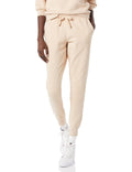 Essentials Women's French Terry Fleece Jogger Sweatpant Warm Beige