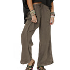 Hixiaohe Women's Casual Wide-Leg Sweatpants High-Waist - Style 4