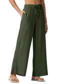 Willit Women's Wide Leg Pants Swim Beach UPF 50+ - Sage Green