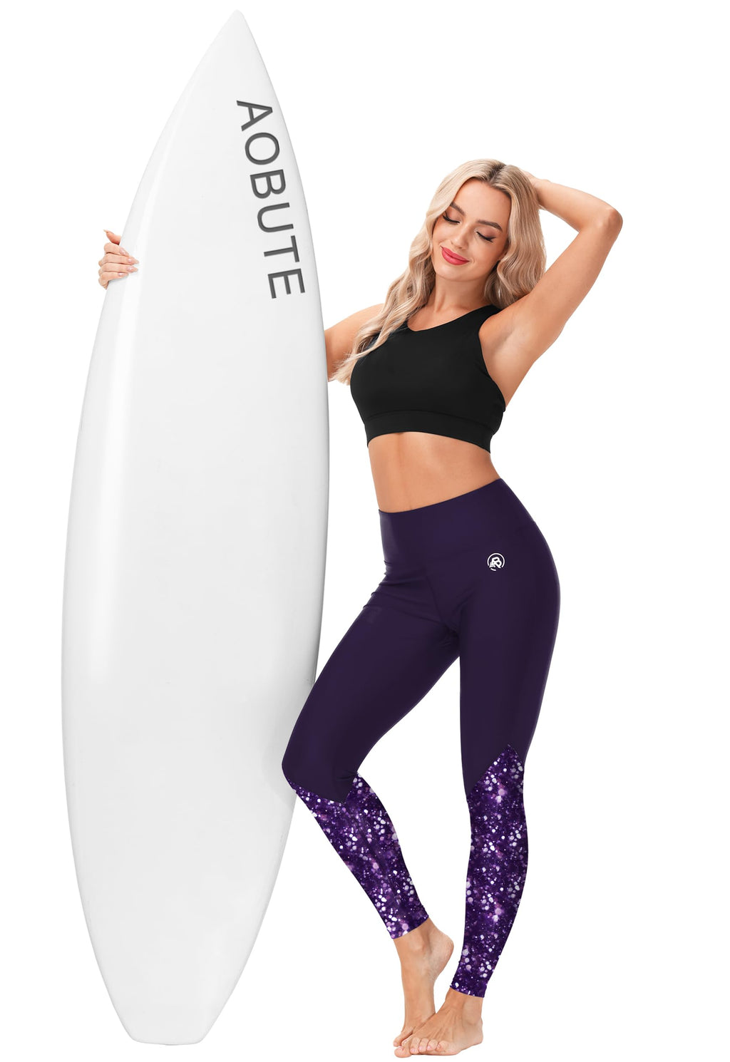 Sun Protective Swimming Tights Swim Pants For Women Swimwear Sequins