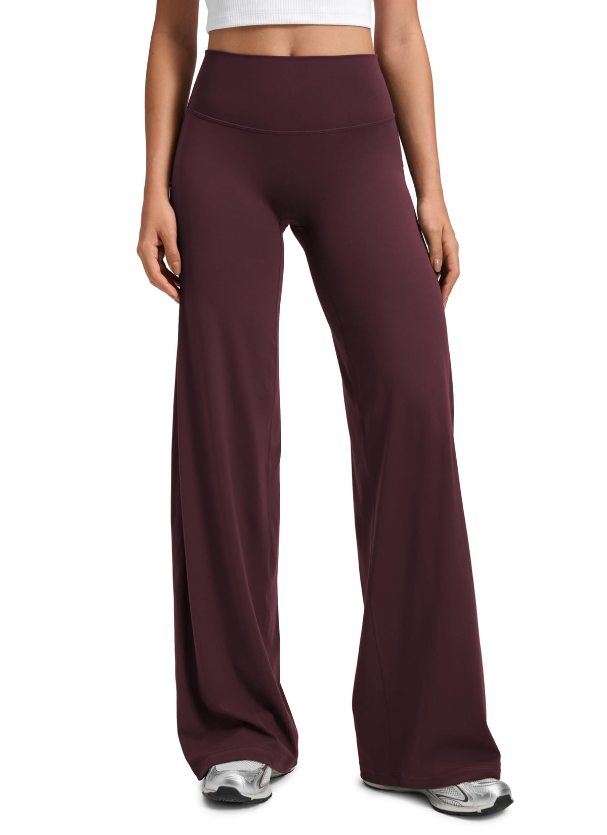 Women's Crz Yoga Softretch Wide-Leg Pants 30" Ripe Plum Large