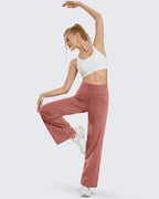 Promover Flare Yoga Leggings For Women With Pockets Stretch Cameo Xs