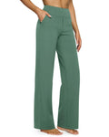 G4free Wide-Leg Yoga Pants For Women Stretch Sage Green Xs Regular