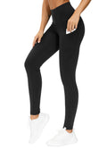 The Gym People Women's Thick High-Waist Yoga Pants Workout - Black