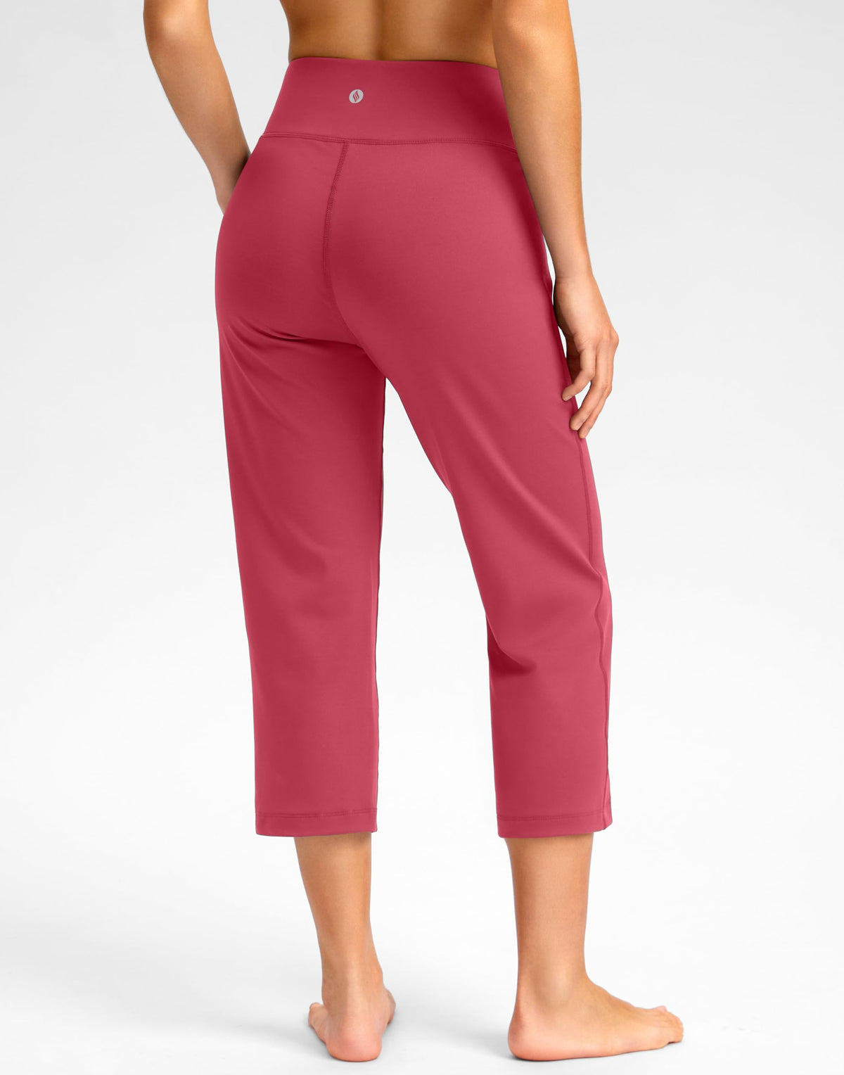 Santiny Capri Pants For Women With Pockets (berry Rose Xl)
