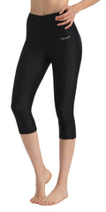 Ubestyle Women's Swim Capris UPF 50+ High-Waist Quick Dry Leggings