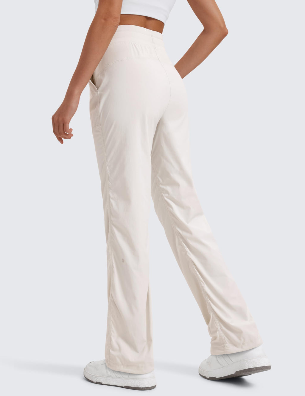 Women's Crz Yoga Ease Line Straight-Leg Pants 30" Milky White (bone)