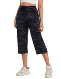 Specialmagic Women's Capri Pants Cotton Sweatpants Shadow Camo Xl