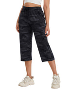 Specialmagic Women's Capri Pants Cotton Sweatpants Shadow Camo 3xl
