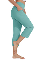 Willit Women's Yoga Capris Pants High-Waist Leggings Crop - Style 35