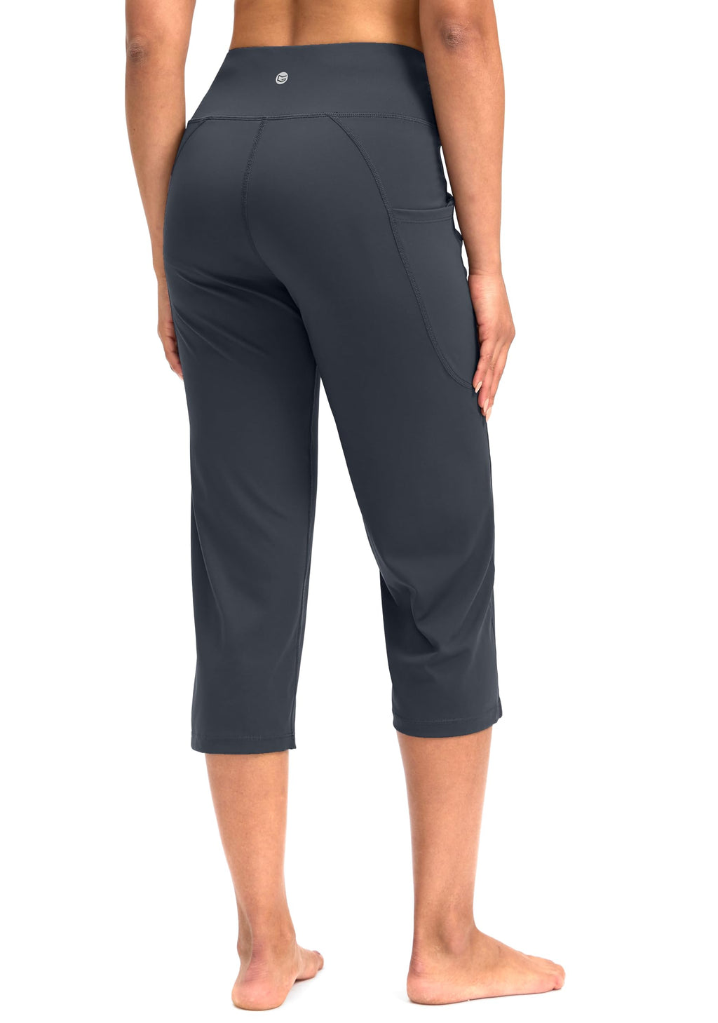 G Gradual Capri Pants For Women High-Waist Workout Yoga - Dusty Blue