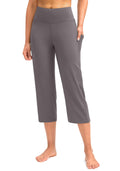 G Gradual Capri Pants For Women High-Waist Workout Yoga - Dusty Grey