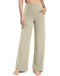 Promover Yoga Pants For Women High-Waist Soft Apricot L Regular