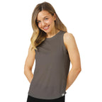 100% Merino Wool Tank Top Women - Active Sleeveless Undershirt Base Layer (Medium, H: Perfect Grey)