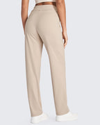 G4free Casual Pants For Women Lounge Teacher Work Light Khaki M