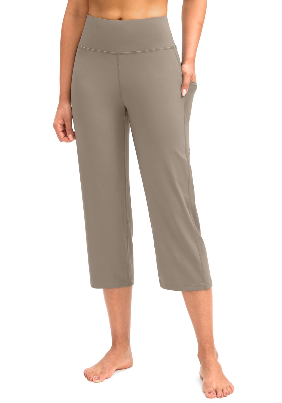 G Gradual Capri Pants For Women High-Waist Workout Yoga With Pockets