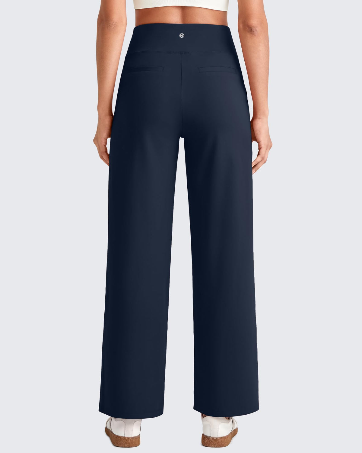 G4free Yoga Work Pants Women Ankle Length With Pockets Dark Navy Xs