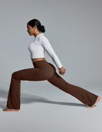 Yoga Pants Women High-Waist Workout Bootcut Flare Leggings With