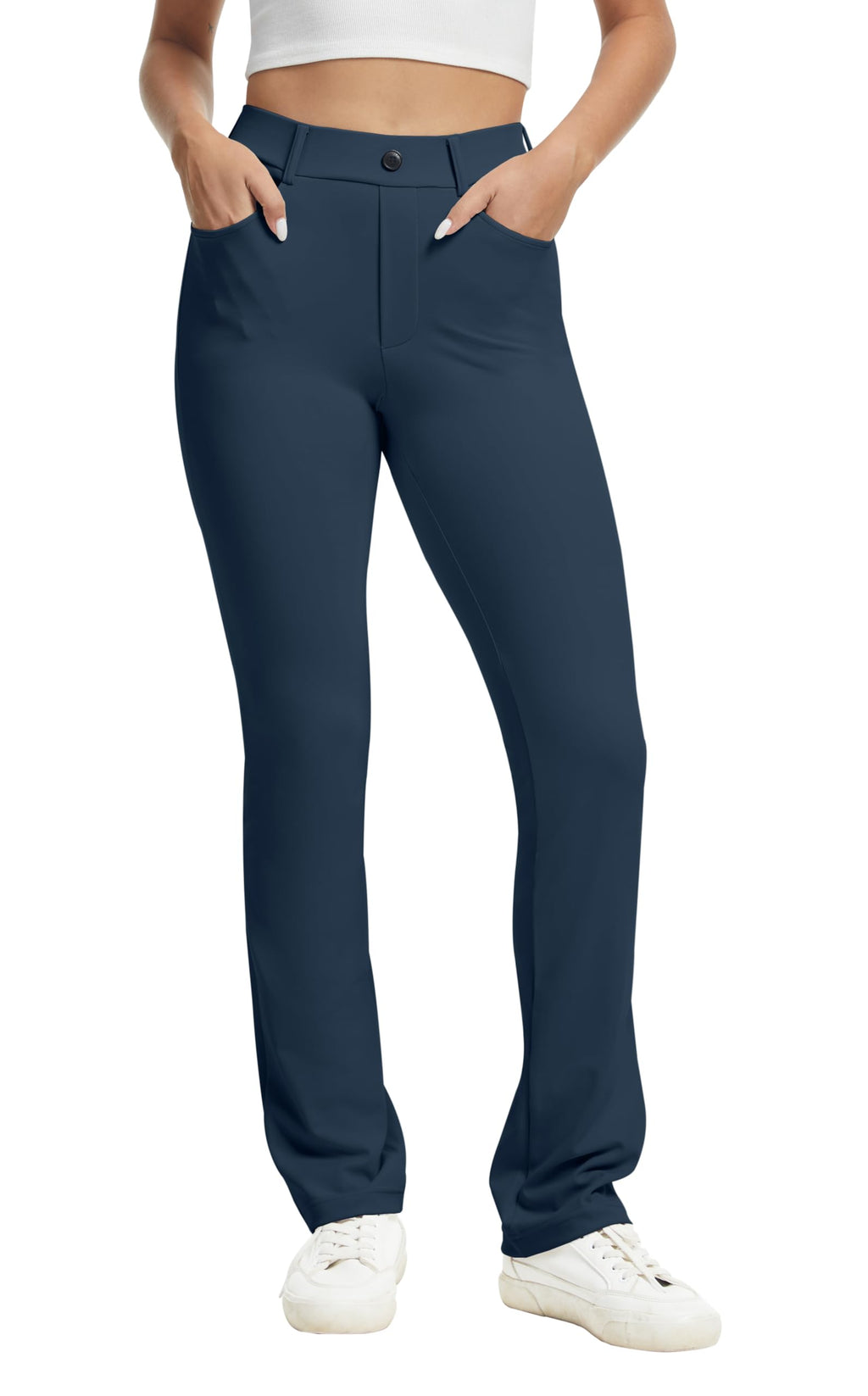 Vimpep Yoga Pants Women Straight-Leg With Pockets - Style 2