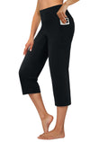 Dlooda Capri Pants For Women High-Waist Cropped Yoga With - Size Medium