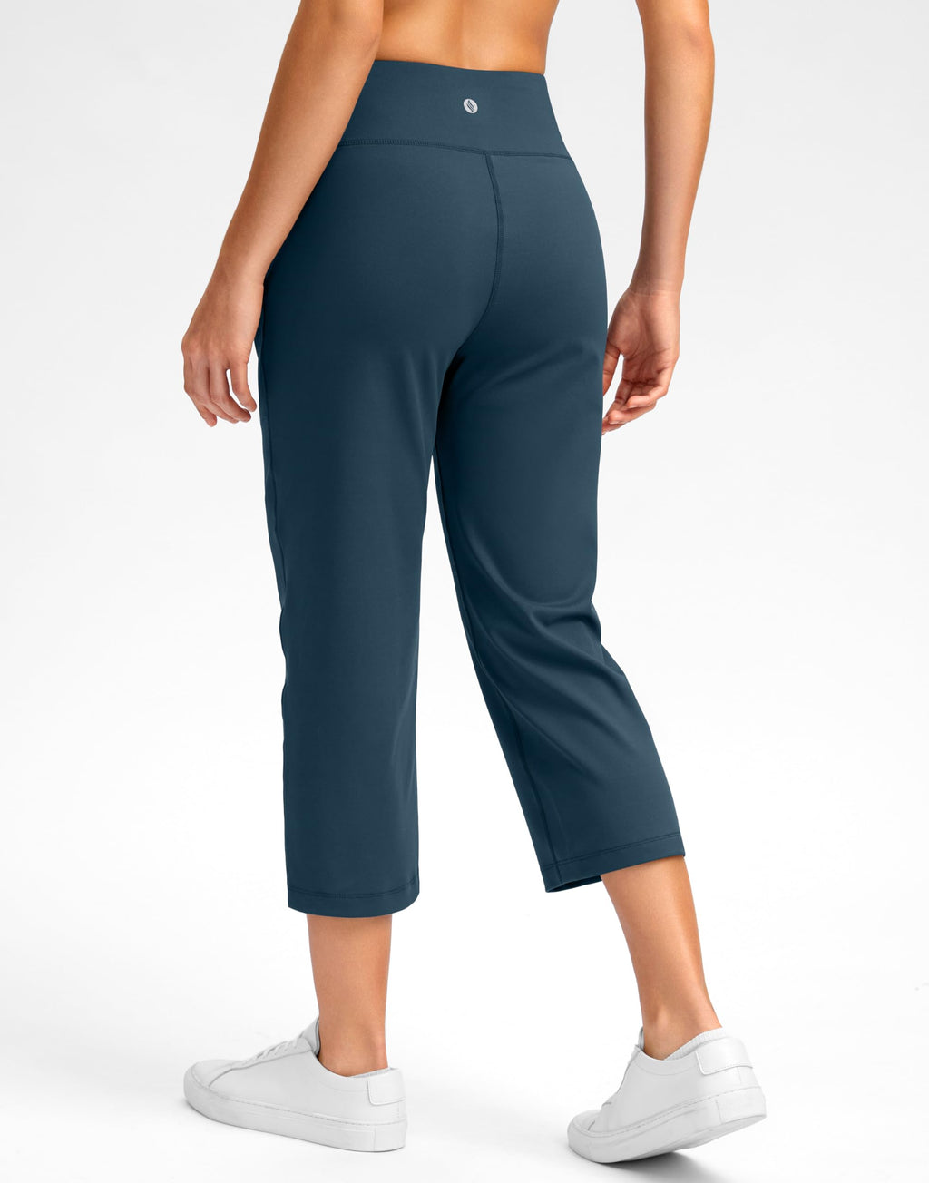 Santiny Capri Pants For Women With Pockets (indigo Blue Xl)