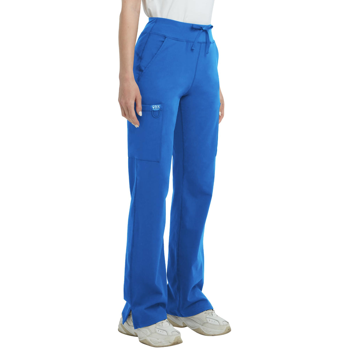 Qbk High-Rise Yoga Scrub Pants Women Straight Wide-Leg - Style 48
