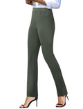 Keriffe Women's Stretchy Yoga Dress Pants Straight-Leg - Style 17