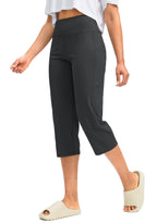 G Gradual Capri Pants For Women High-Waist Workout Yoga - Dark Grey