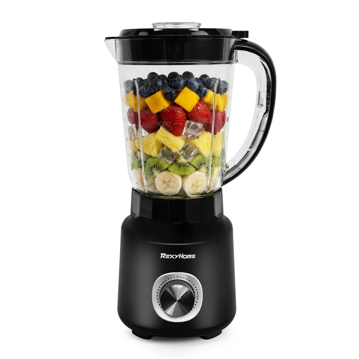 Blender, 700W Countertop Blenders for Kitchen, 50oz BPA-Free Jar, 3-Speed Blender for Smoothies, Shakes, Ice Crushing & Frozen Fruit