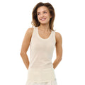 100% Merino Wool Tank Top Women - Active Sleeveless Undershirt Base Layer (XX-Large, B: Off White)